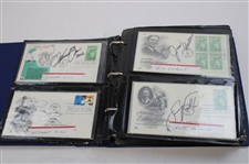 108 Signed First Day Of Issues w/Binder
