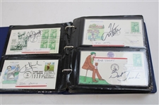 108 Signed First Day Of Issues w/Binder