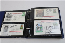 108 Signed First Day Of Issues w/Binder