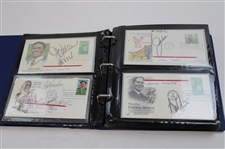108 Signed First Day Of Issues w/Binder