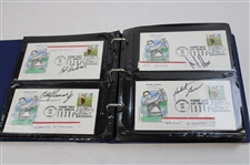 108 Signed First Day Of Issues w/Binder
