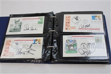108 Signed First Day Of Issues w/Binder