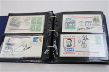 108 Signed First Day Of Issues w/Binder