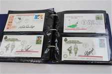 108 Signed First Day Of Issues w/Binder