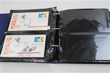 108 Signed First Day Of Issues w/Binder
