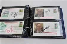 108 Signed First Day Of Issues w/Binder