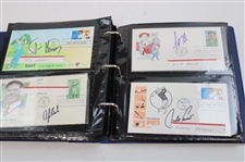 108 Signed First Day Of Issues w/Binder