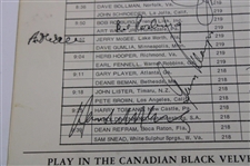 Brewer, Nichols, Irwin & Twenty Five (25) Others Signed 1971 Doral Eastern Open Official Pairings Sheet JSA ALOA