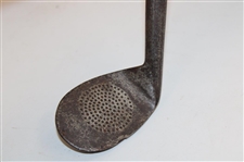 Spalding Gold Medal Niblic Round Dot Punched Face Pattern w/Original Shaft Stamp Circa 1898-1905