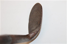 Spalding Gold Medal Niblic Round Dot Punched Face Pattern w/Original Shaft Stamp Circa 1898-1905