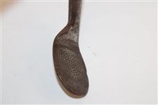 Spalding Gold Medal Niblic Round Dot Punched Face Pattern w/Original Shaft Stamp Circa 1898-1905