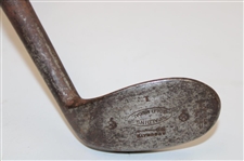 Spalding Gold Medal Niblic Round Dot Punched Face Pattern w/Original Shaft Stamp Circa 1898-1905