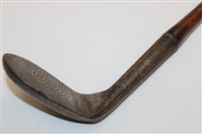 Spalding Gold Medal Niblic Round Dot Punched Face Pattern w/Original Shaft Stamp Circa 1898-1905