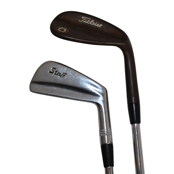 Titleist Vokey Design Raw Steel Spin Milled 54 Degree Wedge & Wilson Staff 1 Iron 