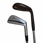 Titleist Vokey Design Raw Steel Spin Milled 54 Degree Wedge & Wilson Staff 1 Iron 
