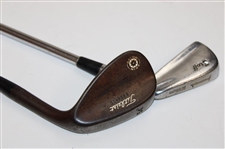 Titleist Vokey Design Raw Steel Spin Milled 54 Degree Wedge & Wilson Staff 1 Iron 