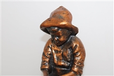 Pinehurst Country Club Balfour Putter Boy Bronze Sundial Statue