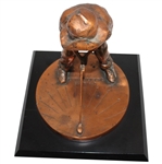 Pinehurst Country Club Balfour Putter Boy Bronze Sundial Statue