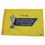 Tom Watson Signed 2011 PGA Senior Championship Screen Flag Beckett #BL67073