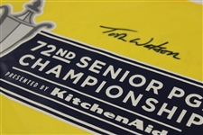 Tom Watson Signed 2011 PGA Senior Championship Screen Flag Beckett #BL67073