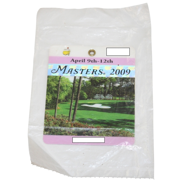 2009 Masters Tournament SERIES Badge in Unopened Package - Angel Cabrera Winner