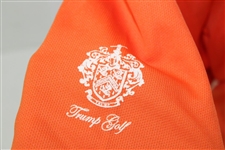 John Daly Signed Personal Chevrolet Dark Orange Polo 3XL Golf Shirt w/Sponsors JSA ALOA