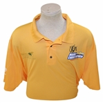 John Daly Signed Personal Chevrolet Light Orange Polo 3XL Golf Shirt w/Sponsors JSA ALOA