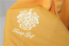 John Daly Signed Personal Chevrolet Light Orange Polo 3XL Golf Shirt w/Sponsors JSA ALOA