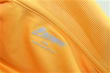 John Daly Signed Personal Chevrolet Light Orange Polo 3XL Golf Shirt w/Sponsors JSA ALOA