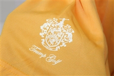 John Daly Signed Personal Chevrolet Light Orange Polo 3XL Golf Shirt w/Sponsors JSA ALOA