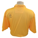 John Daly Signed Personal Chevrolet Light Orange Polo 3XL Golf Shirt w/Sponsors JSA ALOA