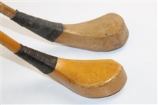 Two (2) Unmarked Juvenile Hickory Shaft Reproduction Putters