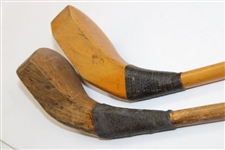 Two (2) Unmarked Juvenile Hickory Shaft Reproduction Putters