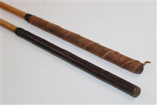 Two (2) Unmarked Juvenile Hickory Shaft Reproduction Putters