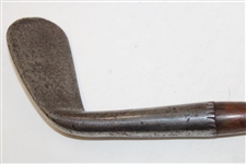 Unmarked Hickory Shaft Smooth Face Iron