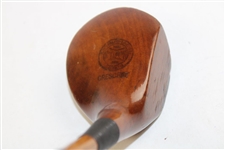 Spalding Crescent Hickory Shaft Left Handed Wood w/Shaft Stamp
