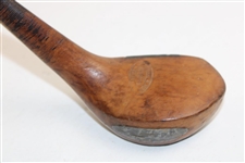 Spalding & Bros. Makers H. Vardon Hickory Shaft Brassie w/Shaft Stamp