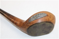 Spalding & Bros. Makers H. Vardon Hickory Shaft Brassie w/Shaft Stamp