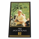 Jack Nicklaus Signed 1966 Masters Collection GSV Golf Card JSA ALOA