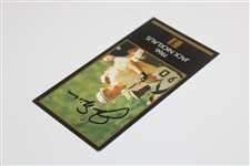 Jack Nicklaus Signed '1966' Masters Collection GSV Golf Card JSA ALOA