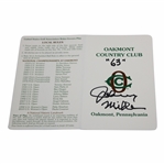 Johnny Miller Signed Oakmont Country Club Scorecard w/63 JSA ALOA