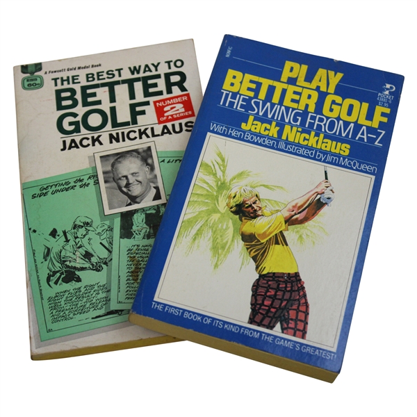 Jack Nicklaus Play Better Golf & The Best Way To Better Golf - No. 2 Books
