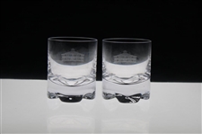 Two (2) Augusta National Golf Club Clubhouse Rocks Glasses