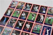 Uncut Sheet of 1989 PGA Tour Golf Cards