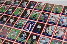Uncut Sheet of 1989 PGA Tour Golf Cards