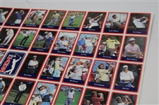 Uncut Sheet of 1989 PGA Tour Golf Cards