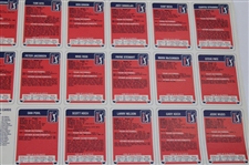 Uncut Sheet of 1989 PGA Tour Golf Cards