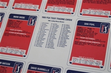 Uncut Sheet of 1989 PGA Tour Golf Cards