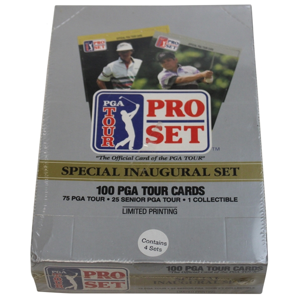 Special Inaugural Set of PGA Tour Pro-Set & Senior PGA Tour Cards with 1 Collectible Box Unopened