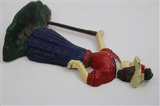 Vintage Female Golfer Door Stop